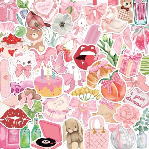 100 PCS Axolotl Stickers Kawaii Pink Animal Stickers Cute Axolotl Stuff Gifts for Kids Vinyl Stickers for Water Bottles Classroom Reward for Teen in Saudi Arabia