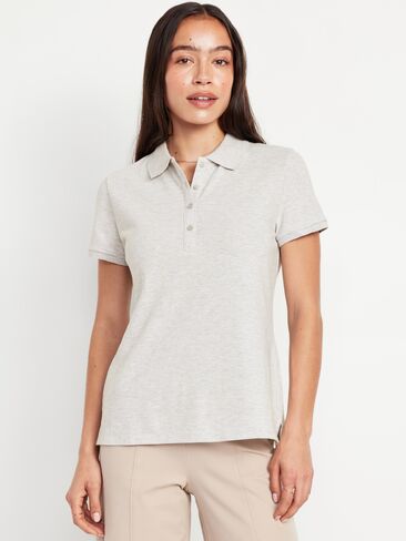 Old Navy Uniform Pique Polo - Light Heather Gray in Kuwait