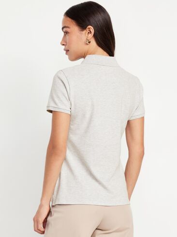 Old Navy Uniform Pique Polo - Light Heather Gray in Kuwait