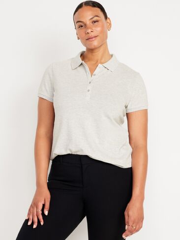 Old Navy Uniform Pique Polo - Light Heather Gray in Kuwait