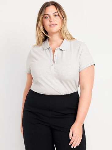 Old Navy Uniform Pique Polo - Light Heather Gray in Kuwait