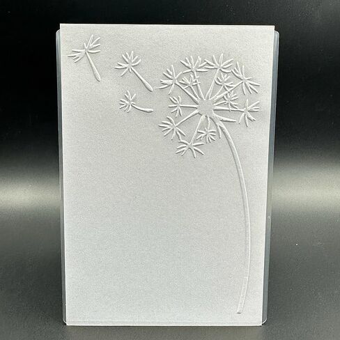 3D Plastic Embossing Folder Template A Simple Dandelion Texture A6 Size for Card Making DIY Scrapbooking Paper Crafting Handmade Crafts Scrapbooking Arts Supplies Scrapbook Decor in Kuwait