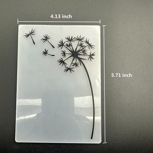 3D Plastic Embossing Folder Template A Simple Dandelion Texture A6 Size for Card Making DIY Scrapbooking Paper Crafting Handmade Crafts Scrapbooking Arts Supplies Scrapbook Decor in Kuwait