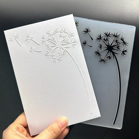 3D Plastic Embossing Folder Template A Simple Dandelion Texture A6 Size for Card Making DIY Scrapbooking Paper Crafting Handmade Crafts Scrapbooking Arts Supplies Scrapbook Decor in Kuwait