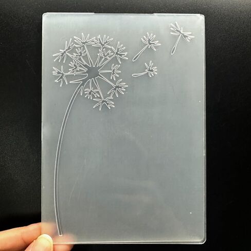 3D Plastic Embossing Folder Template A Simple Dandelion Texture A6 Size for Card Making DIY Scrapbooking Paper Crafting Handmade Crafts Scrapbooking Arts Supplies Scrapbook Decor in Kuwait
