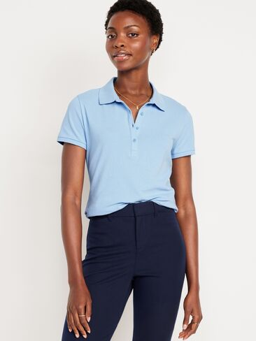Old Navy Uniform Pique Polo - Monet Blue in Kuwait