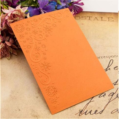 Generic 3Pcs Plastic Embossing Folders, DIY Card Making Scrapbooking Paper Craft Tool with Embossed Texture Design, for Invitations Cards Envelopes in Kuwait