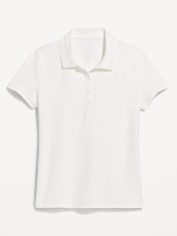 Old Navy Uniform Pique Polo - Bright White in Kuwait