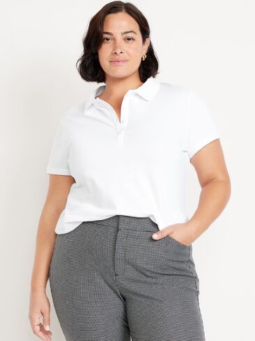 Old Navy Uniform Pique Polo - Bright White in Kuwait