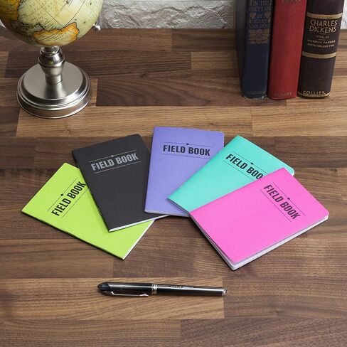 Elan Publishing Company Field Notebook/Pocket Journal - 3.5"x5.5" - Assorted Colors - Lined Memo Book - Pack of 5 in Kuwait