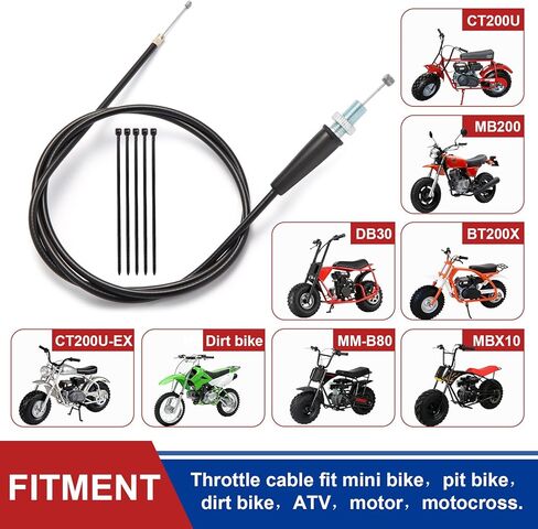كابل خنق 50 بوصة لـ CT200U CT100U BT200X Mini Baja MB165 196cc 5.5hp MB200 200cc 6.5hp Pit Bike Heat Warrior MOTOVOX MBX10 MBX11 MBX12 GX160 GX200 Mini Bike 50cc 110cc 125cc Pit Dirt Bike أجزاء in Kuwait