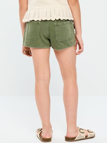 شورت جينز منخفض الارتفاع من Old Navy للبنات - زيتي من خلال هذا in Kuwait