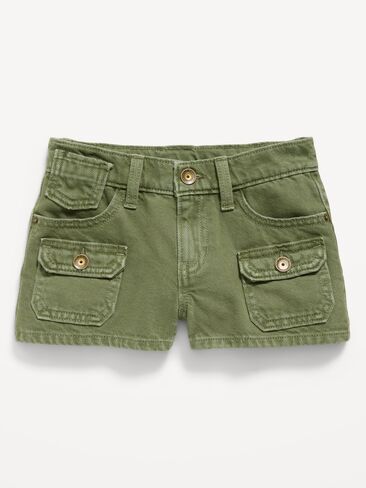 شورت جينز منخفض الارتفاع من Old Navy للبنات - زيتي من خلال هذا in Kuwait