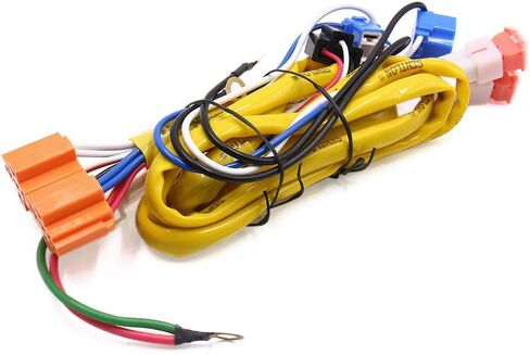 DC 12V 40A 2 H4 Bulbs Socket Headlight Cable Relay Kit for Car Vehicle Auto in Kuwait