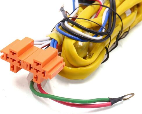 DC 12V 40A 2 H4 Bulbs Socket Headlight Cable Relay Kit for Car Vehicle Auto in Kuwait