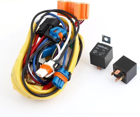 9005 9006 Headlight Fog Light Bulb Cable Relay Kit DC 12V 90W for Car in Kuwait