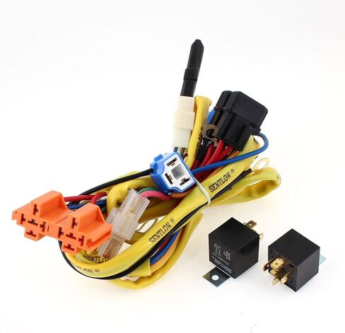 Car Auto Motorcycle H4 90W Headlamp Light Cable Relay Kit in Kuwait