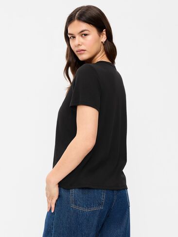Old Navy EveryWear Crew-Neck Graphic T-Shirt - Black Jack in Kuwait