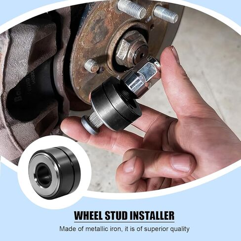 22800 Car Wheel Stud Installer, Metal Vehicle Tire Stud Installation Tool, Automotive Damaged Bolt Remover Replacement Accessories, Universal for SUV Light-Duty Truck RV in Kuwait