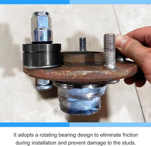 22800 Car Wheel Stud Installer, Metal Vehicle Tire Stud Installation Tool, Automotive Damaged Bolt Remover Replacement Accessories, Universal for SUV Light-Duty Truck RV in Kuwait