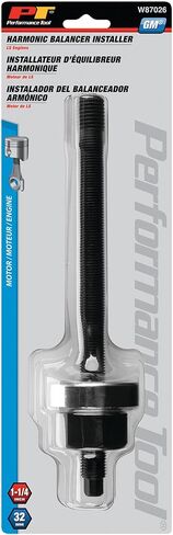 Performance Tool W87026 Harmonic Balancer Installer: for GM LT/LS Engines, 1997-Current Gen 3-5, Carbon Steel, Black/Silver in Kuwait