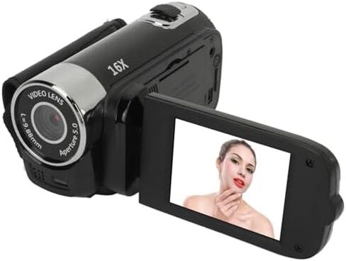 Dpofirs 1080PDigital Camera, 16MP Camcorder with 2.4 Inch Rotatable Screen, 16X Zoom HD Video Recorder with Fill Light, Video Camera Built in Battery () in Saudi Arabia