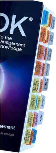 Book Tabs for A Guide to the PMBOK Project Management Body of Knowledge Eighth Edition and The Standard for Project Management. Laminated, Durable, Color-coded Repositionable Tabs (Book not Inlcluded) in Kuwait