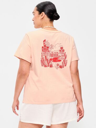 تي شيرت برسومات ذات رقبة دائرية من Old Navy EveryWear - جيلاتو خوخي in Kuwait