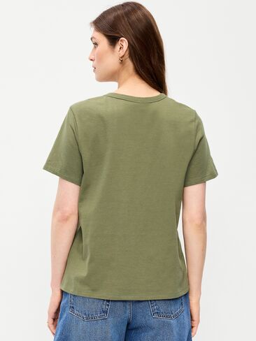 Old Navy EveryWear Crew-Neck Graphic T-Shirt - Dill Caper in Kuwait