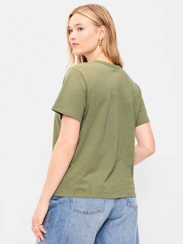 Old Navy EveryWear Crew-Neck Graphic T-Shirt - Dill Caper in Kuwait
