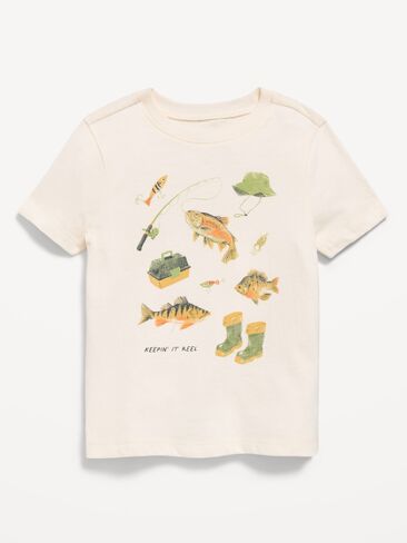 تي شيرت برسومات بأكمام قصيرة من Old Navy للأولاد الصغار - Creme De La Creme in Kuwait