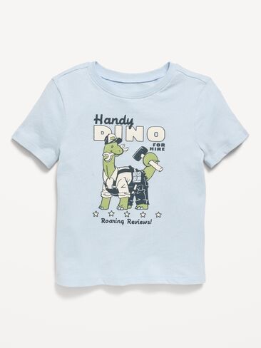 تي شيرت برسومات بأكمام قصيرة من Old Navy للأولاد الصغار - الهدوء الأزرق in Kuwait