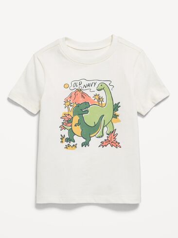 تي شيرت برسومات بأكمام قصيرة من Old Navy للأولاد الصغار - دينو in Kuwait