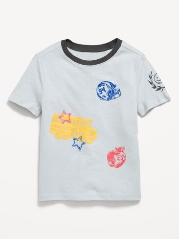 Old Navy Short-Sleeve Graphic T-Shirt for Toddler Boys - Cloud Cover in Kuwait