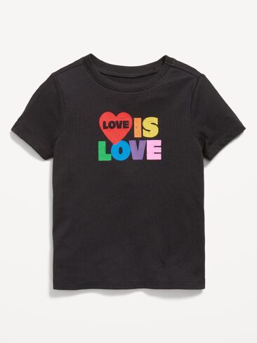 Old Navy Short-Sleeve Unisex Graphic T-Shirt for Toddler - Love is Love in Kuwait