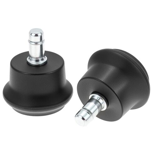 QWORK Heavy-Duty Bell Glides Replacement Set for Office Chairs & Stools, Converts Casters to Fixed Feet, Noise-Reducing with Self-Adhesive Felt Pads,1000 lbs, 5 Pack in Kuwait
