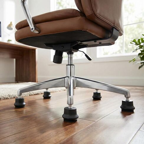 QWORK Heavy-Duty Bell Glides Replacement Set for Office Chairs & Stools, Converts Casters to Fixed Feet, Noise-Reducing with Self-Adhesive Felt Pads,1000 lbs, 5 Pack in Kuwait