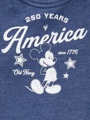 سالوبيت برسومات للجنسين بأكمام قصيرة من Old Navy x Disney Mickey Mouse للأطفال - أزرق باسيفيك in Kuwait