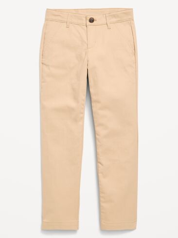 Old Navy School Uniform Straight Leg Pants for Girls - Rolled Oats in Saudi Arabia