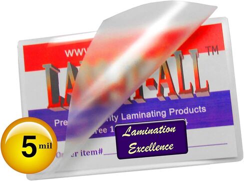 Heat Activated Laminating Pouches Vertical Half Letter 5 Mil x 2 Sides, 4-3/4" x 11-1/2" (121mm x 292mm x 125um x 2 Sides) [pk of 500] for up Through 4-1/2" x 11-1/4" Sheets, Clear Gloss in Kuwait