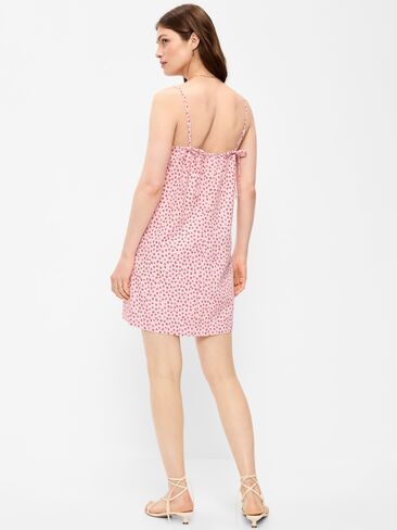 Old Navy Strappy Mini Shift Dress - Red Ditsy Floral in Kuwait