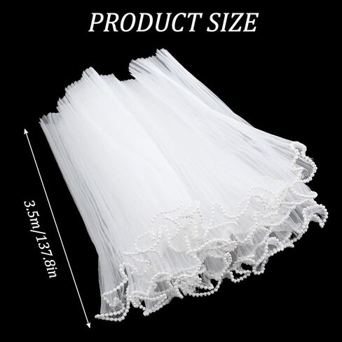Matwsec 3.8 Yard Flower Wrapping Mesh Paper, Pearl Edge Bouquet Wrapping Paper Wrinkled Translucent for Party Favor Decor, Florist Supplies Wedding Gift Packaging Mother's Day Valentine's Day in Kuwait