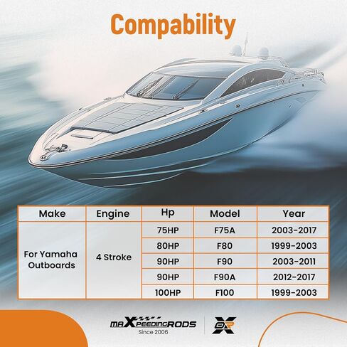 طقم دفاعة مضخة مياه خارجية من maxpeedingrods لياماها 75 80 90 100 HP 4 محركات السكتة الدماغية استبدال 67F-W0078-00 67F-44311-01-00 in Kuwait