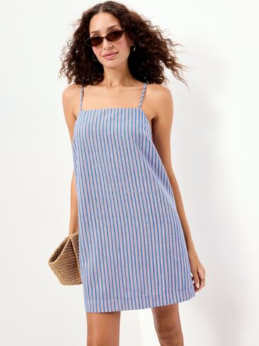 Old Navy Strappy Mini Shift Dress - Red/Whit/Blue Stripe in Kuwait