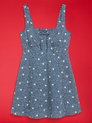 Old Navy Old Navy x Disney Mickey Mouse Fit & Flare Cami Mini Dress for Women - Multi Stars in Kuwait