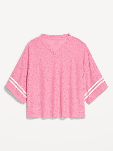تي شيرت كرة قدم قصير كبير الحجم من Old Navy - Sweet Sixteen in Kuwait