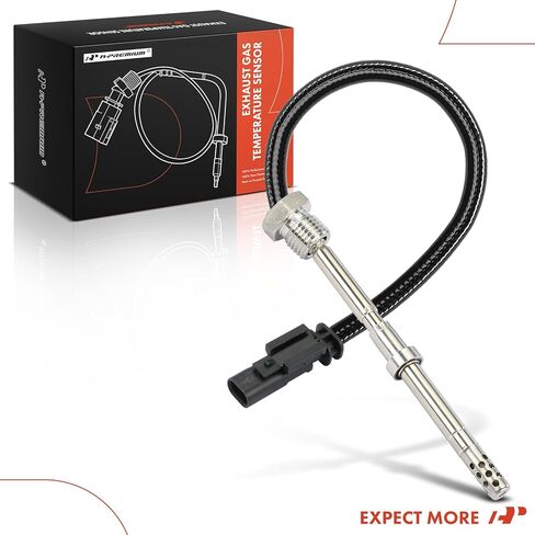 مستشعر درجة حرارة غاز العادم A-Premium متوافق مع شيفروليه سيلفرادو 2500 HD 3500 HD & GMC Sierra 2500 HD 3500 HD، 2017 2018 2019 2020 2021، 6.6 لتر، استبدال # 12672666 in Kuwait