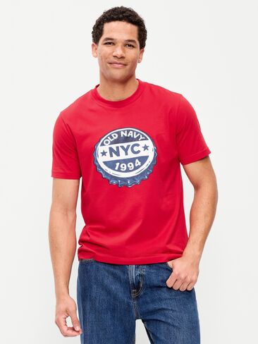 Old Navy Graphic T-Shirt for Adults - Robbie Red in Kuwait