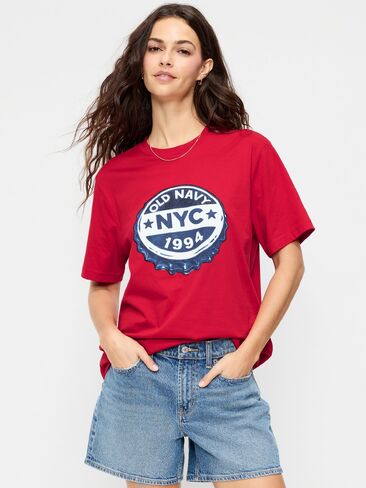 Old Navy Graphic T-Shirt for Adults - Robbie Red in Kuwait