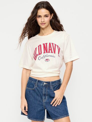 Old Navy Graphic T-Shirt for Adults - Sea Salt and Vinegar in Kuwait